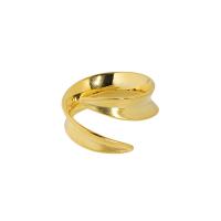 925 sterling zilver Manchet Finger Ring, plated, verstelbaar & voor vrouw, meer kleuren voor de keuze, 13.2mm, 17.6mm, Maat:7.5, Verkocht door PC