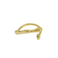 925 sterling zilver Manchet Finger Ring, Onregelmatige, plated, verstelbaar & voor vrouw, meer kleuren voor de keuze, 3mm, 1.25mm, 16.5mm, Maat:6, Verkocht door PC