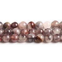 Prirodni kvarc nakit Beads, Dragi kamen, Krug, uglađen, različite veličine za izbor, crven, Prodano Per Približno 14.57 inčni Strand