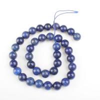 Lapis Lazuli Beads, Ronde, gepolijst, DIY, blauw, Per verkocht 39 cm Strand