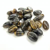 Natural Tiger Eye Pendants with Iron Nuggets polished mixed colors 17-24mm Sold By PC