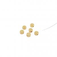 Grânulos de jóias de latão, cobre, Roda, banhado, DIY, dourado, 3x6mm, vendido por PC