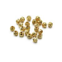 مجوهرات النحاس الخرز, 14K مطلية بالذهب, ديي & حجم مختلفة للاختيار, النيكل والرصاص والكادميوم الحرة, تباع بواسطة PC