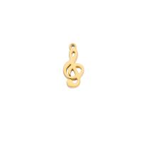 Stainless Steel Pendants Music Note plated fashion jewelry Sold By PC