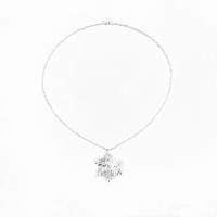 Zinc Alloy Jewelry Necklace Snowflake fashion jewelry & for woman original color Length 19.7 Inch Sold By PC
