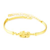 Bracelets en laiton, bête sauvage Fabuleuse, Placage de couleur d'or, bijoux de mode, doré, Longueur 20 cm, Vendu par PC