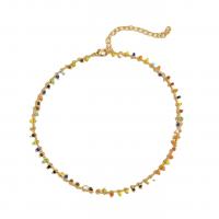 Glass Seed Beads Ketting, Zinc Alloy, met Seedbead, mode sieraden & voor vrouw, multi-gekleurde, Lengte 15.75 inch, Verkocht door PC