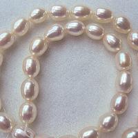 Cultured Rice Freshwater Pearl Beads 9-10mm Sold Per Approx 14.57 Inch Strand