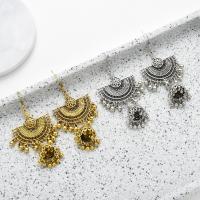 Stop cynku kolczyki srebrne, biżuteria moda & dla kobiety, dostępnych więcej kolorów, 80x35mm, sprzedane przez para