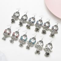 Zinc Alloy Chandelier Earring plated fashion jewelry & for woman & enamel Sold By Pair