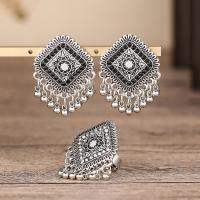 Zinc Alloy Jewelry Sets finger ring & earring plated 2 pieces & fashion jewelry & for woman original color Sold By Set
