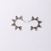 Zinc Alloy Stud Earring gun black plated fashion jewelry black Sold By Pair