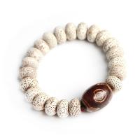 Xingyue Bodhi Bracelet with Tibetan Agate three-eyed & Unisex Sold Per Approx 14-16 cm Strand