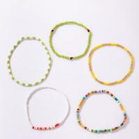 Seedbead Set de bracelet, Bracelet, 5 pièces & bijoux de mode, couleurs mélangées, Vendu par fixé