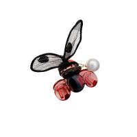 Hair Claw Clips Acrylic with Silk & Plastic Pearl Butterfly fashion jewelry & for woman Sold By PC