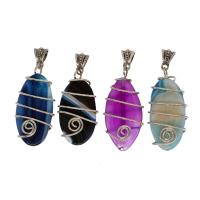 Agate Jewelry Pendants Brass with Agate Sold By PC