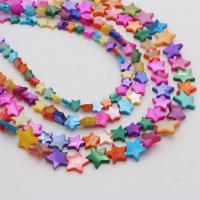 Natural Colored Shell Beads Freshwater Shell Star DIY mixed colors Length 96.52 Inch Sold By PC