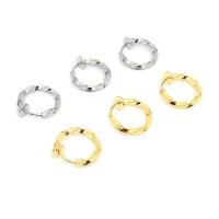 Stainless Steel Clip On Earring Finding Brass Donut plated Sold By PC