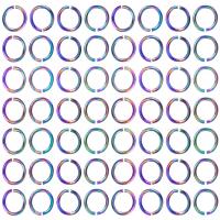Zink Alloy-ringar, Donut, färgrik pläterade, olika storlek för val, fler färger för val, nickel, bly och kadmium gratis, 100PC/Bag, Säljs av Bag