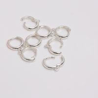 Brass Huggie Hoop Earring Finding Round plated fashion jewelry nickel lead & cadmium free Sold By Bag