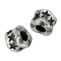Stainless Steel Large Hole Beads original color Approx 4mm Sold By Lot