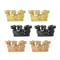 Stainless Steel Large Hole Beads Crown plated Approx 5mm Sold By Lot