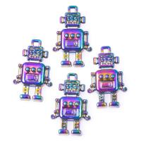 Zinc Alloy Pendants Robot colorful plated vintage nickel lead & cadmium free Sold By PC