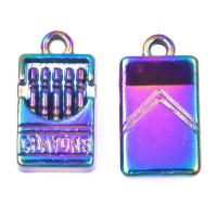 Zinc Alloy Pendants Crayon plated mixed colors Sold By PC