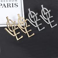 Zinc Alloy Drop Earrings Letter plated fashion jewelry & for woman Sold By Pair
