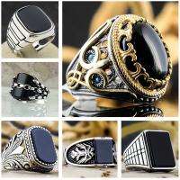 Zinc Alloy Finger Ring fashion jewelry & Unisex & with cubic zirconia Sold By Lot