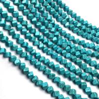 Turkos pärlor, Syntetisk Turkos, Rhombus, DIY & olika storlek för val, blå, Såld Per Ca 15 inch Strand