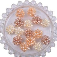 Kamuolys Cluster Kultūringas perlų karoliukai, Gėlo vandens perlų, Pasidaryk pats, daugiau spalvų pasirinkimas, 7-14mm, 5PC/Krepšys, Pardavė Krepšys