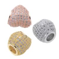 Cubic Zirconia Micro Pave Brass Beads plated micro pave cubic zirconia nickel lead & cadmium free Approx 5mm Sold By PC