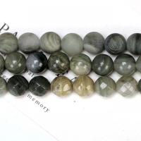 Smaragdite Beads Round polished  green Sold Per 14.57 Inch Strand