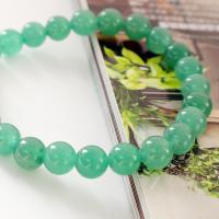 avventurina verde braccialetto, lucido, unisex, verde, Lunghezza 18 cm, Venduto da PC