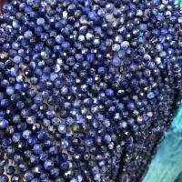 Grânulos de Sodalita, Roda, DIY & facetada, azul, 4mm, vendido para 38 cm Strand
