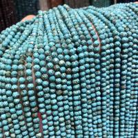 Turquoise Kralen, turkoois, Ronde, DIY & gefacetteerde, gemengde kleuren, 4mm, Per verkocht 38 cm Strand