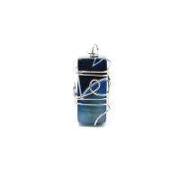 Agate Jewelry Pendants with Brass Rectangle platinum color plated Unisex Sold By PC