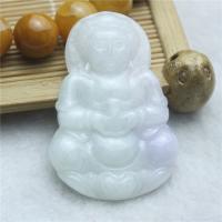 Jadeite Pendant Guanyin Carved pea green Sold By PC