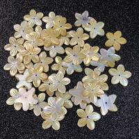 Φυσικό χάντρες κίτρινο Shell, Yellow Shell, Λουλούδι, DIY, κίτρινος, 20mm, Sold Με PC