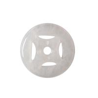 Jadeite Spacer Bead Round polished Unisex & hollow light green Sold By PC