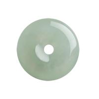 jade perle d'entretoise, beignet, unisexe, vert clair, 9x3mm, Vendu par PC