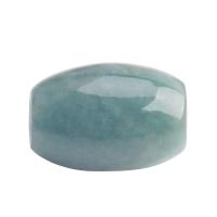 Natural Jadeite Beads barrel polished Unisex light green Sold By PC
