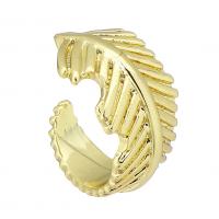 Messing Manchet Finger Ring, mode sieraden & voor vrouw, gouden, 8x12x12mm, 10pC's/Lot, Verkocht door Lot