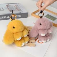 Fur Ball Pom Pom Keychain Acrylic Rabbit fashion jewelry Sold By PC