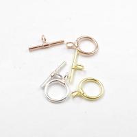 925 Sterling Silver Toggle Clasp plated DIY 8mm Sold By PC