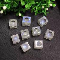 Natural Moonstone Beads Natural Stone Square DIY Sold By PC