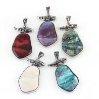 Shell Pendants Zinc Alloy with Shell Sold By PC