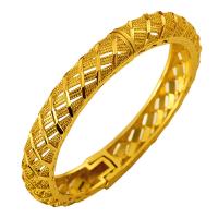 laiton bracelet ordinaire, pour femme, doré, 60mm, Longueur 20 cm, Vendu par PC