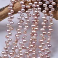 Perlas Arroz Freshwater, Perlas cultivadas de agua dulce, Irregular, Bricolaje, Púrpura, 4-5mm, Vendido para aproximado 15 Inch Sarta